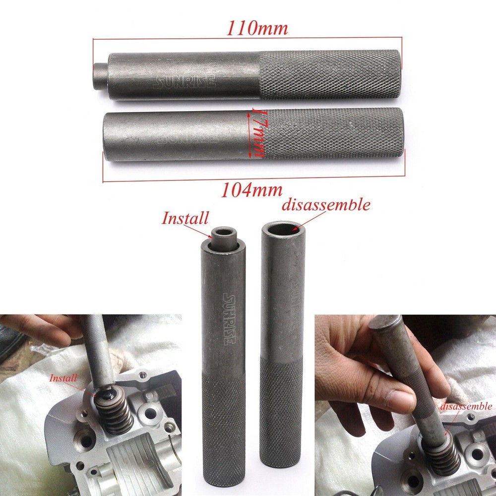 Motorcycle Engine Valve Tool Kit - Spring Compressor, Splitter, Keeper Remover