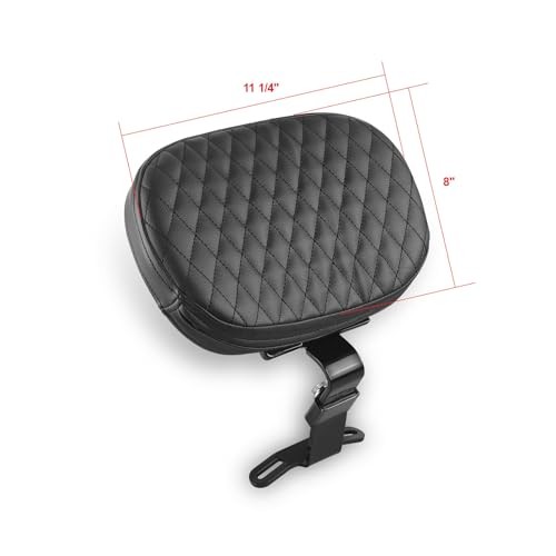 Adjustable Driver Rider Backrest Quick Release for Harley Softail 57-GB-1