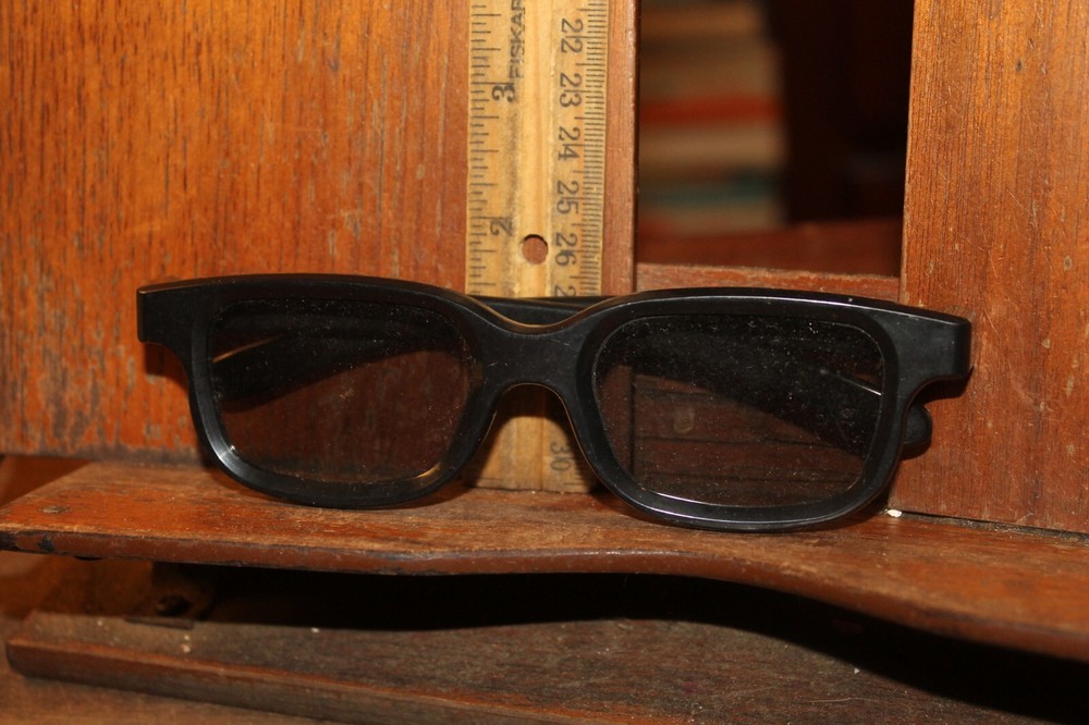 Real D 3D Black Plastic Glasses