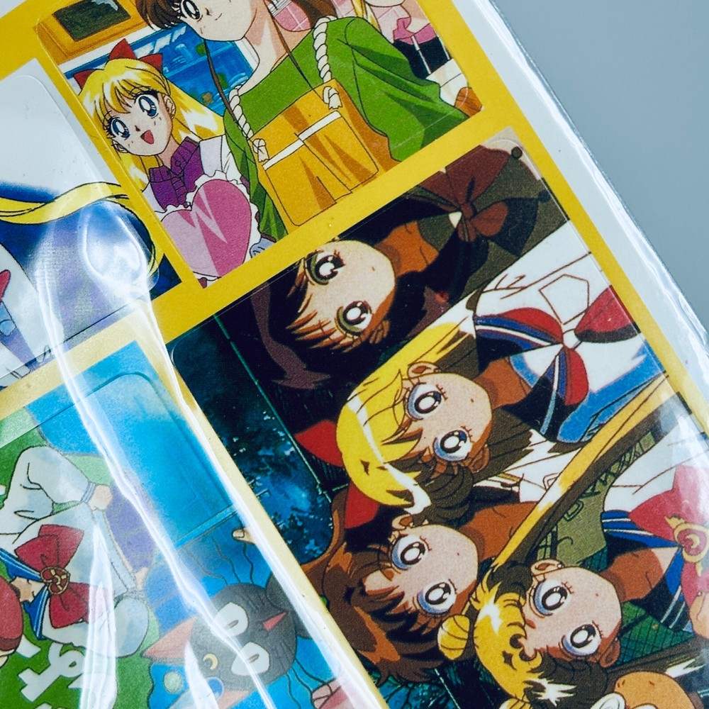 Sailor Moon Sticker Sheet Various Characters Vintage