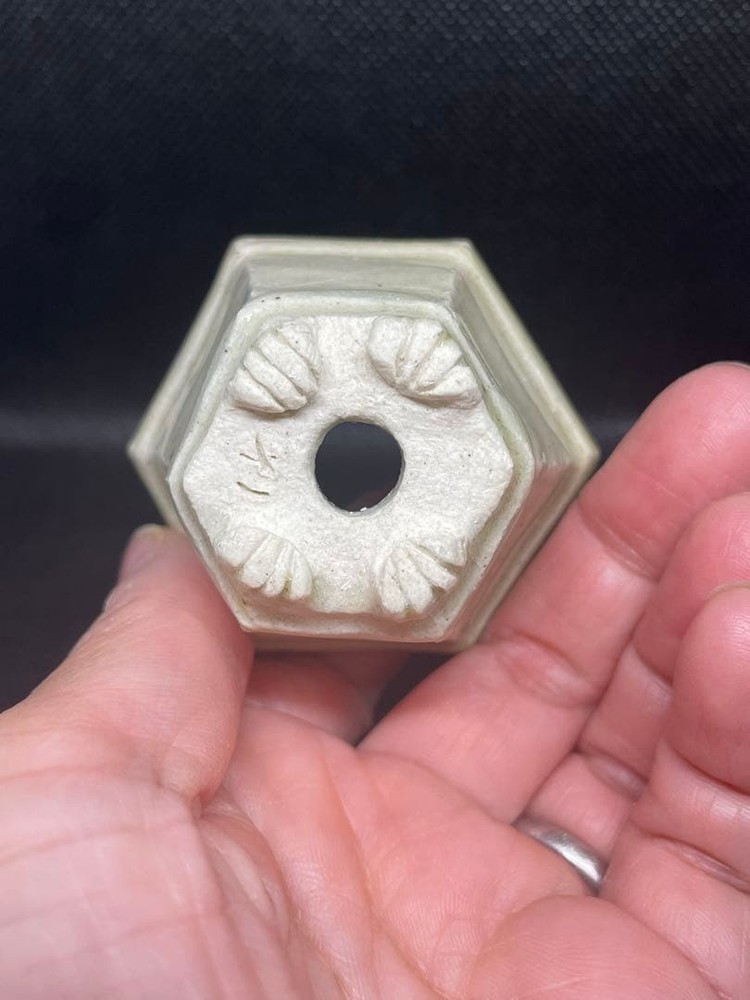 Hand-made Hexagonal Bonsai Pot Japanese Art Shape Miniature Tree Container White