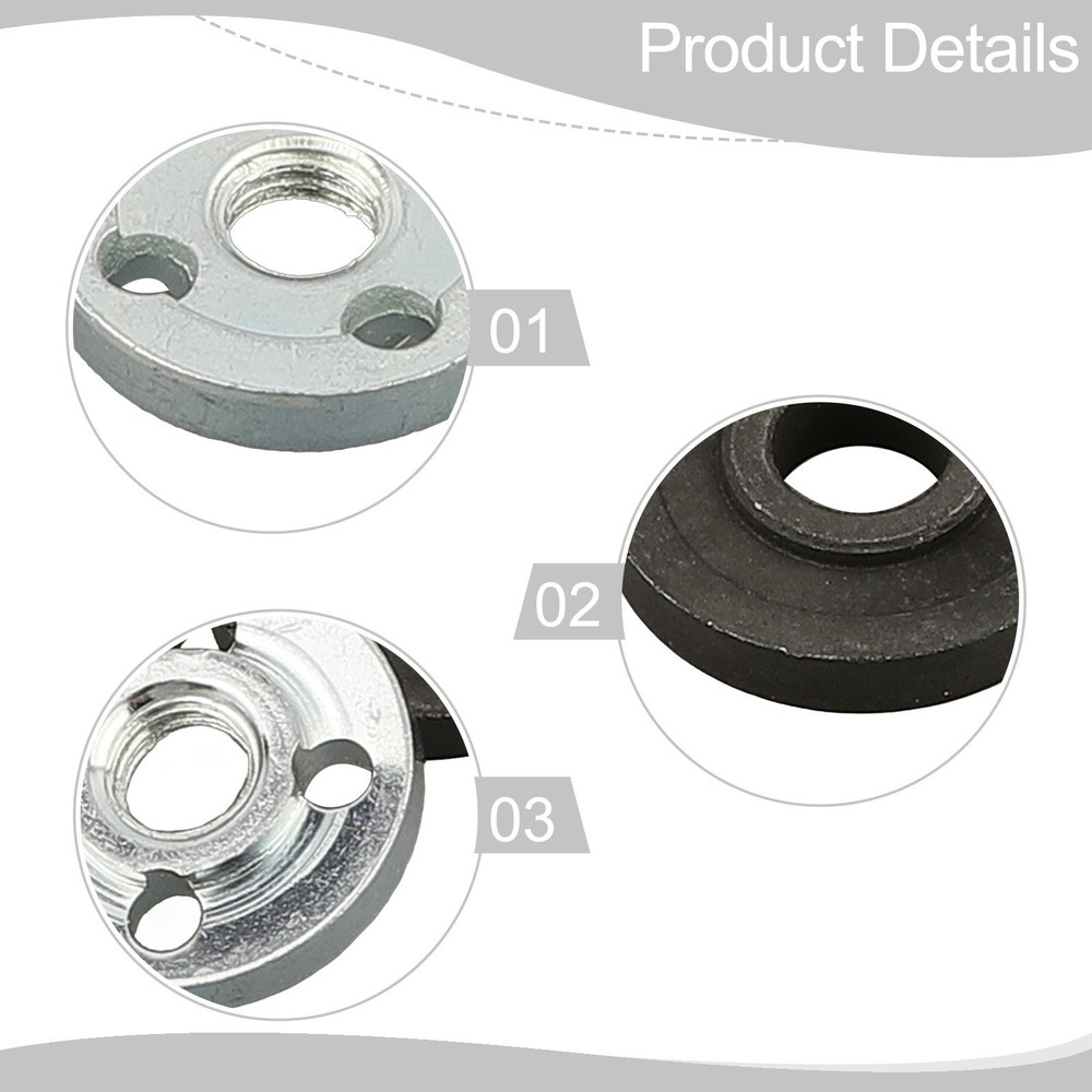 Stable Installation M10 Thread Angle Grinder Inner Outer Flange Nut Set