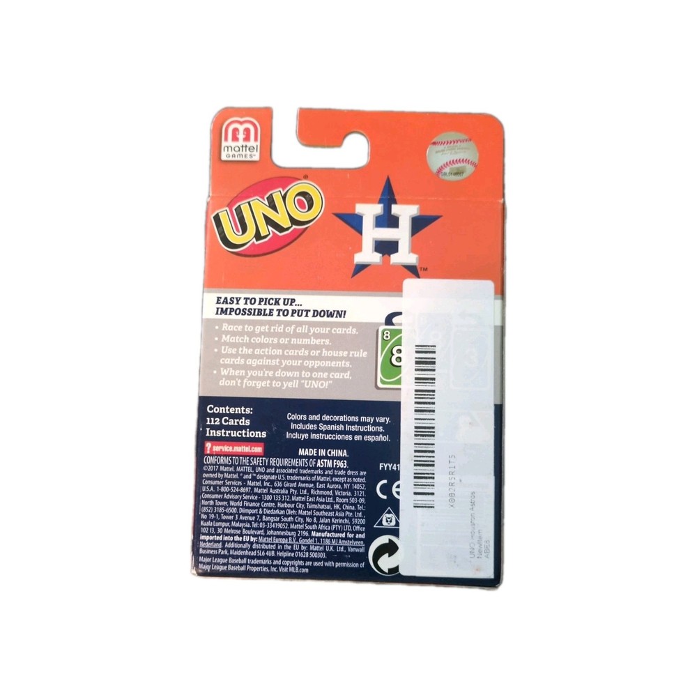 Uno Houston Astros Edition