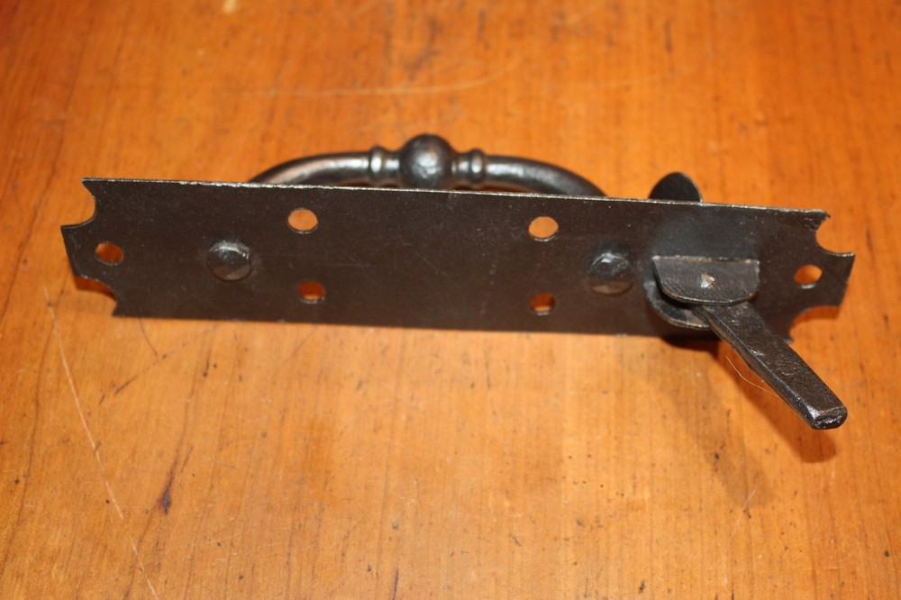 BDavies All Wrought Iron Antique Door Gate Pull Latch D-64