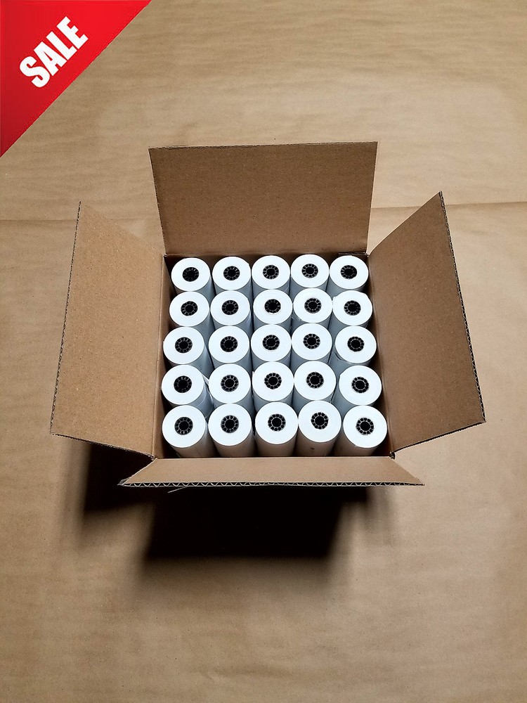 3 1/8"  x 119' Thermal Paper (100 Rolls) for First Data FD100, FD300