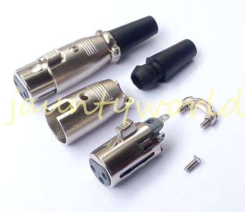 1PCS MicrophPatch XLR Female 3-pin Plug Connector