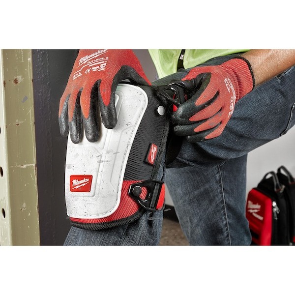 Milwaukee Tool 48-73-6030 Performance Knee Pad, Hard Shell, Plastic Pad, Fabric
