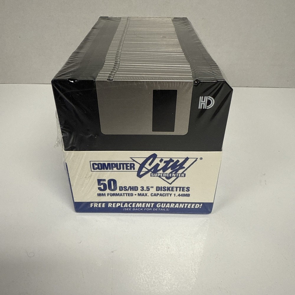 Computer City 3.5 Diskette New Sealed 50ct