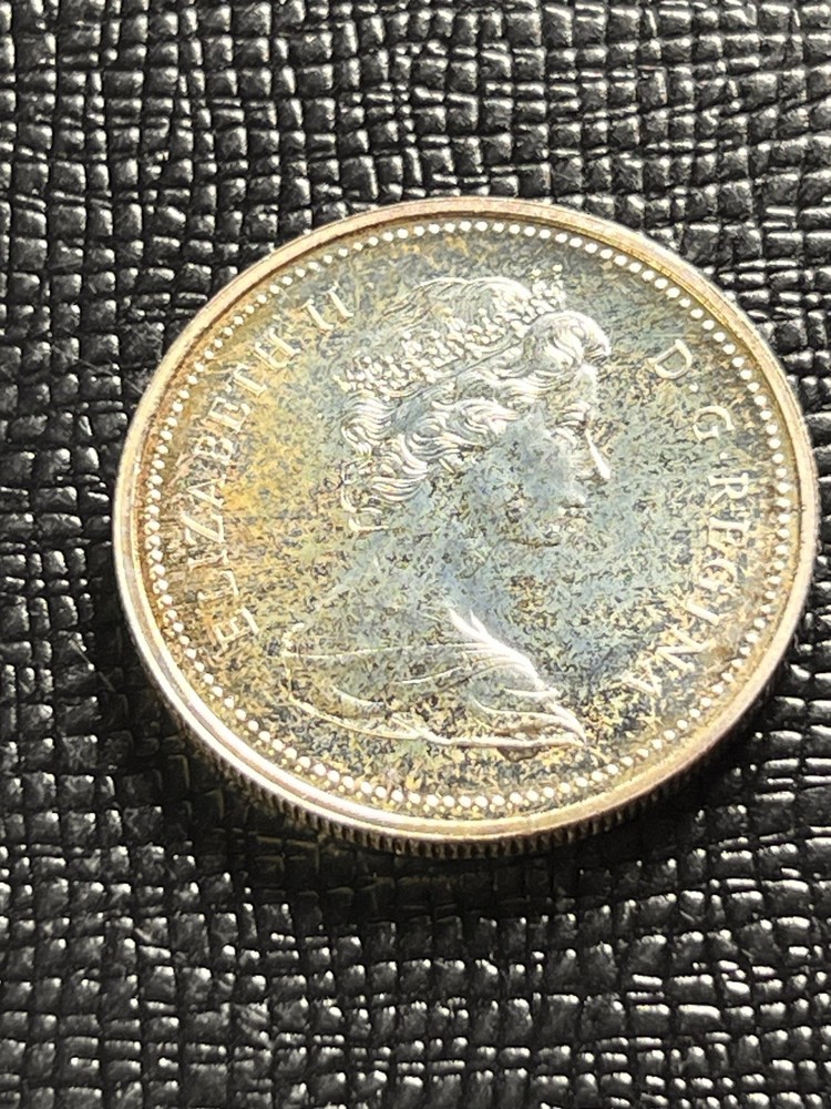 1972 Canada Silver Dollar - Nice Toning 50% Silver - #0534