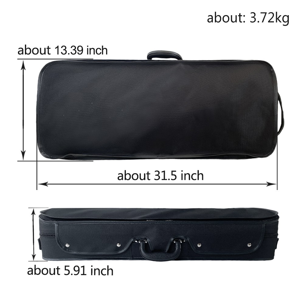 Double Violin Case Viola Case Wooden Struct Adjustable Size Violin Box Strong