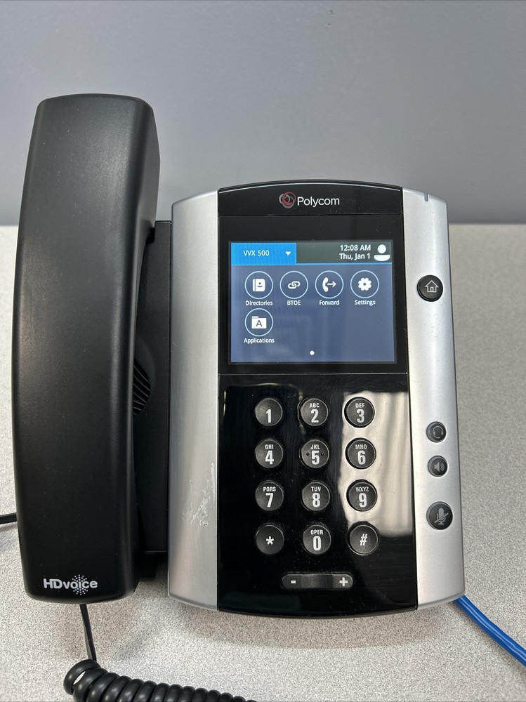 Polycom VVX 500 Gigabit IP LCD Desk Set Phone PoE