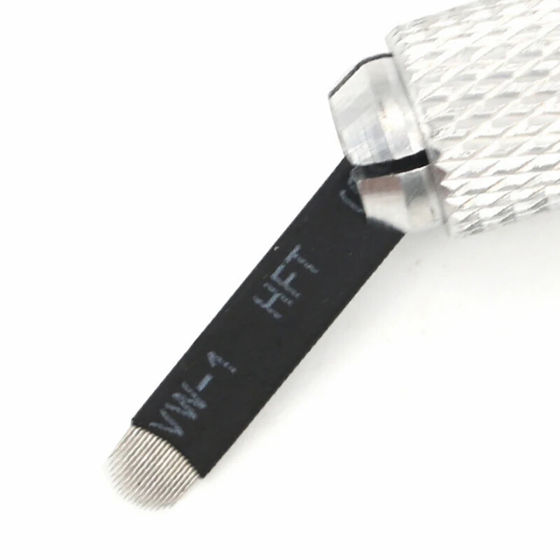 18U Shape Microblading Needle Permanent Makeup Eyebrow Tattoo Manual Blade