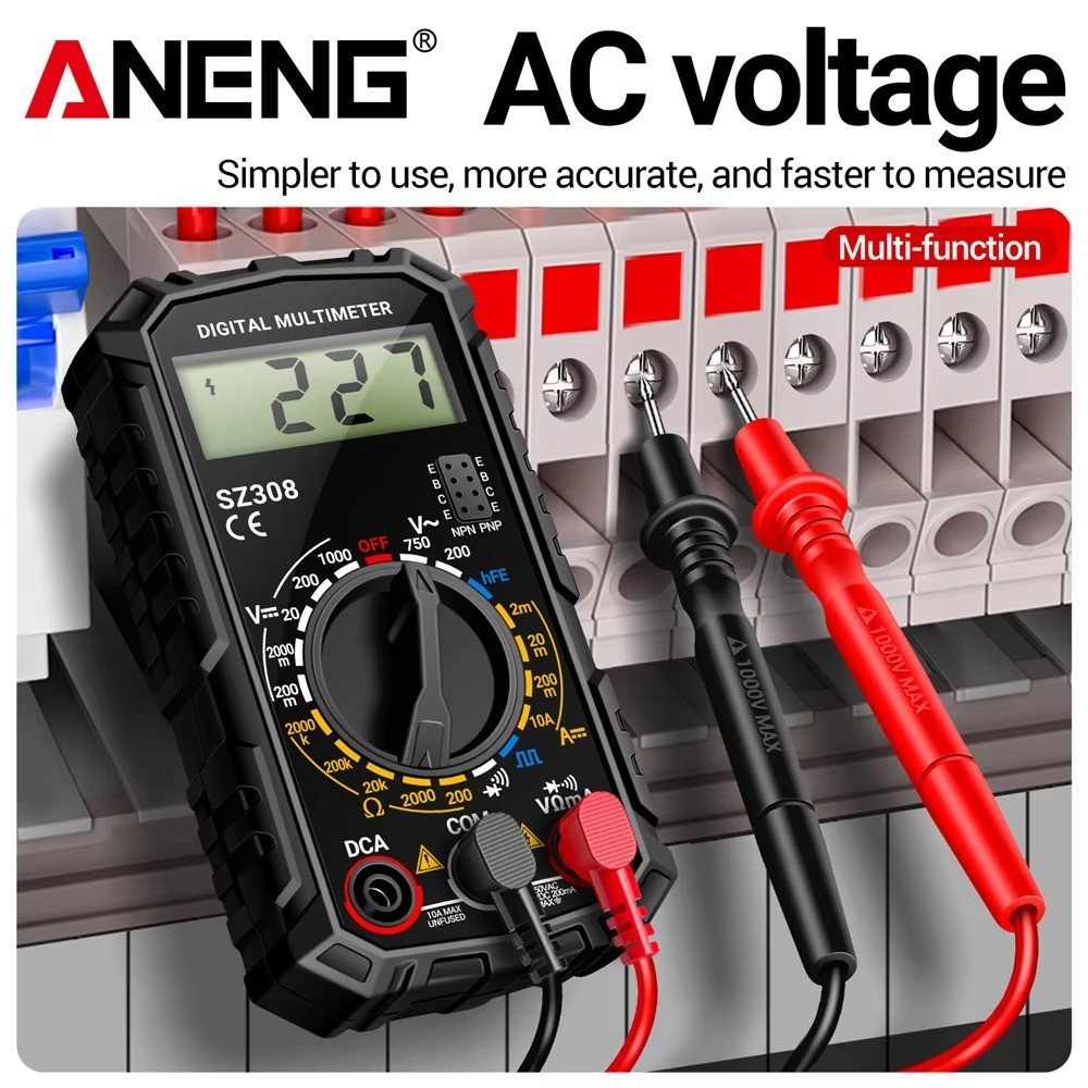 ANENG SZ308 1999 Count Digital Multimeter AC/DC High-Precision Multi-function Vo
