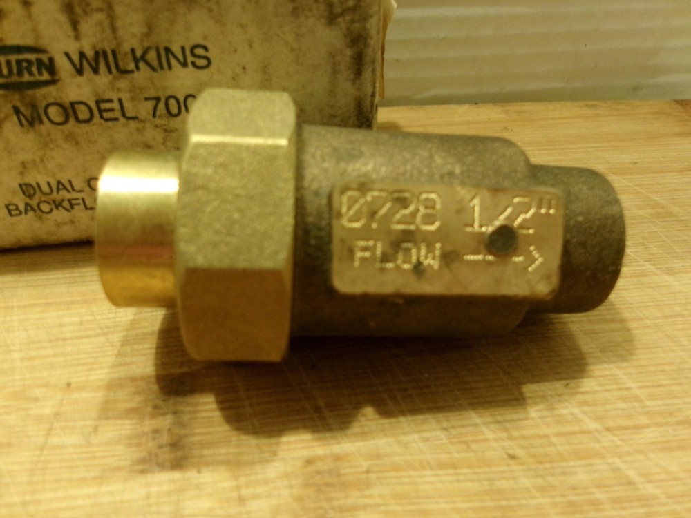 Wilkins Model 700 Dual Check Valve Check Value NOS