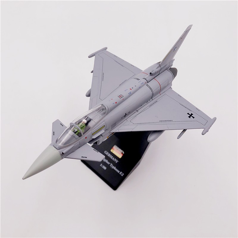 1:100 Germany Luftwaffe Fighter Typhoon European EF2000 Fighter Simulation Gift