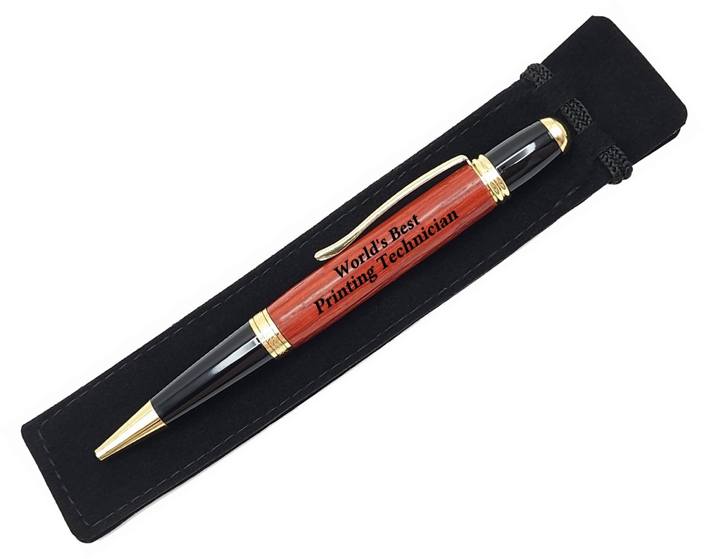 Gift For Printing Technician World's Best Engraved Pen Present