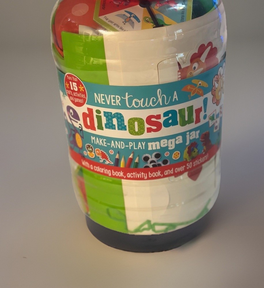 Never Touch a Dinosaur Make-and-play Mega Jar