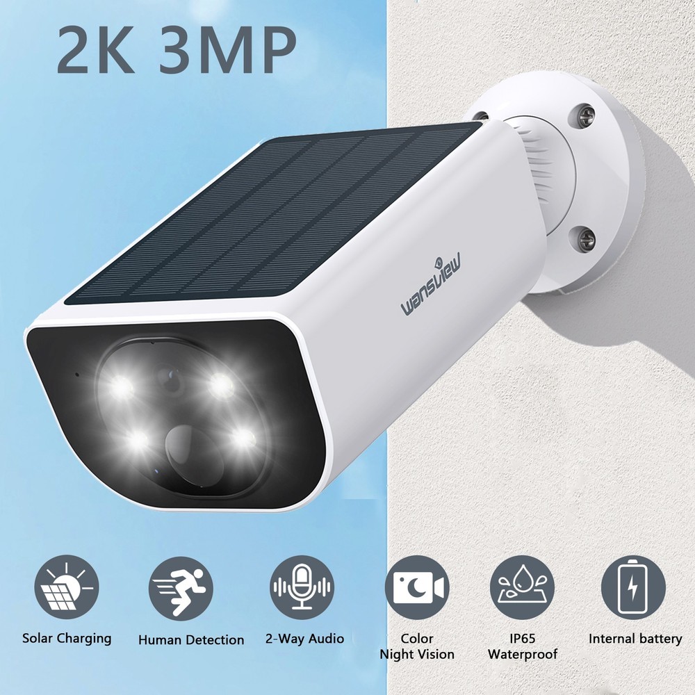 Wansview Home Security-2K Wireless Security Camera Outdoor AI Motion Detection
