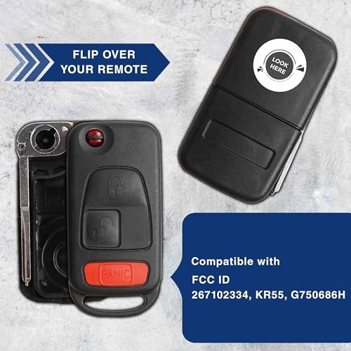Replacement Keyless Entry Remote Fob Clicker Flip Key Shell Case