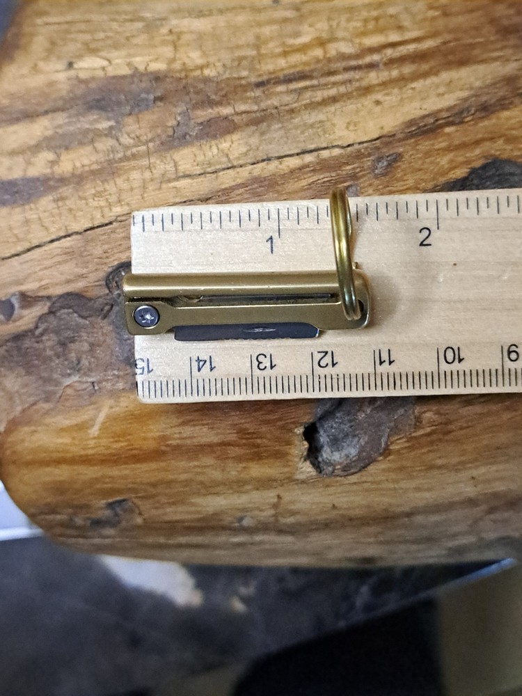 Super Mini Brass Keychain Knife