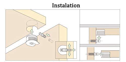 30 Pieces Shelf Support Holder White Pin Peg with Screws