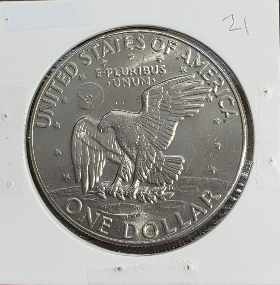 💥💥1974 D ERROR "Ike" Eisenhower $1 Almost Uncirculated 💥💥