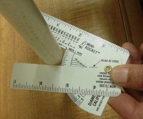 Mini Pipe Caliper Set - 5 Pack Diameter Ruler for Accurate Measurements