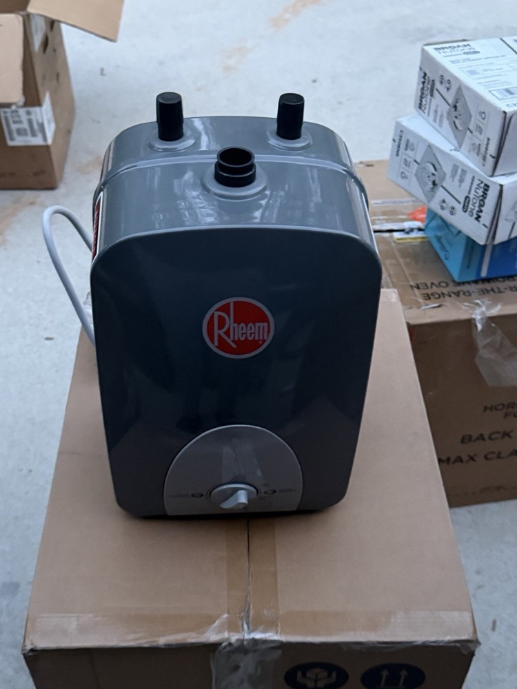 Rheem XE01MT06U0 Mini-Tank Electric Water Heater 1.5 Gal Compact Gray 120V