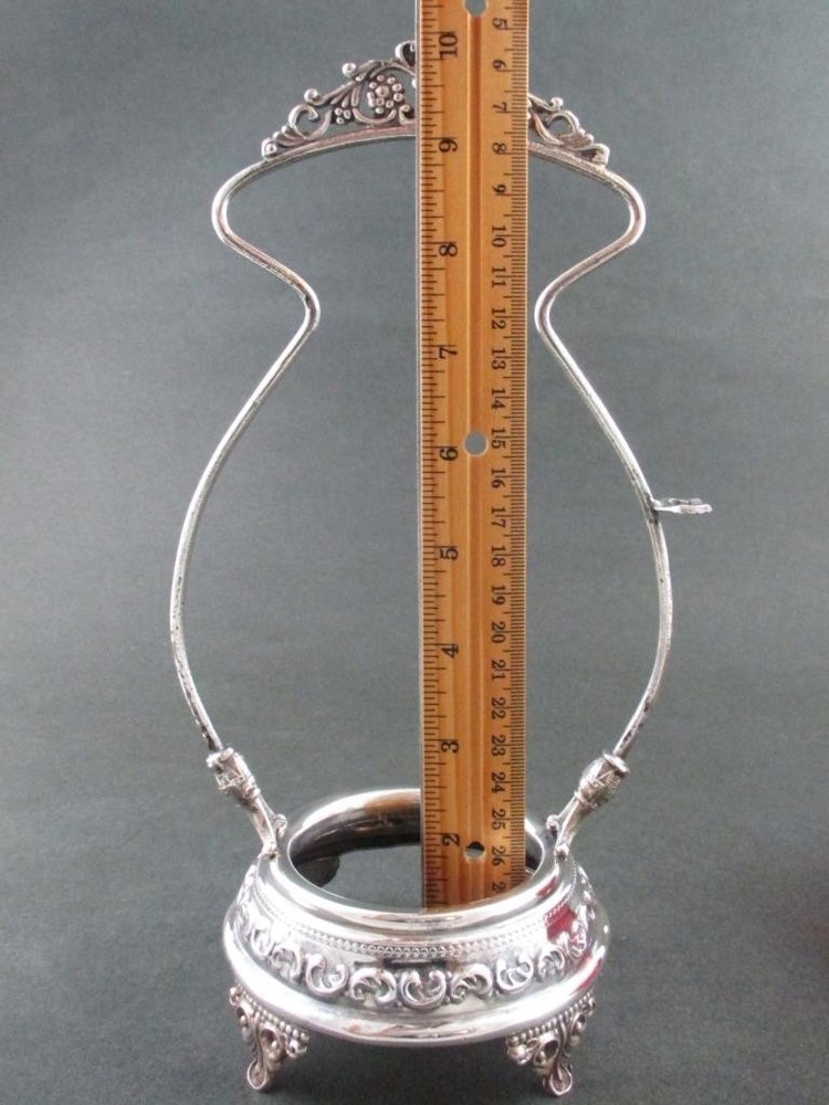 DELAWARE eapg Ruby Stained JAR - Antique PICKLE CASTOR - 7" long FORK