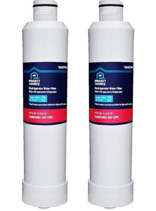 Project Source 3846784 Refrigerator Water Filter 4 Pack (2 Packs Of 2)