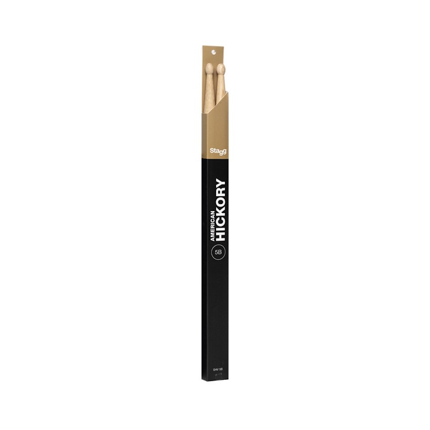 NEW Stagg Hickory Drumsticks - Wood Tip - 5B