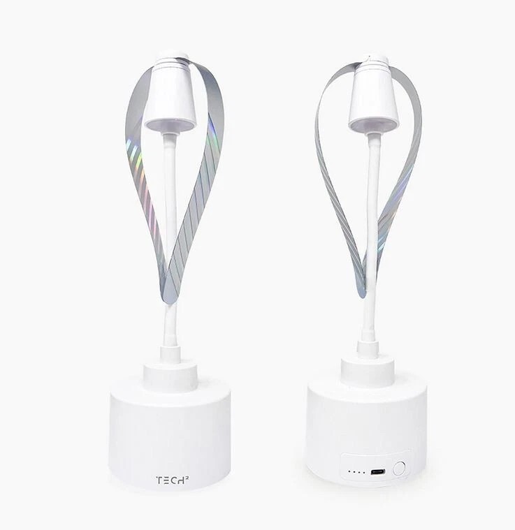 Tech Squared Fly Fan, 2pk - White