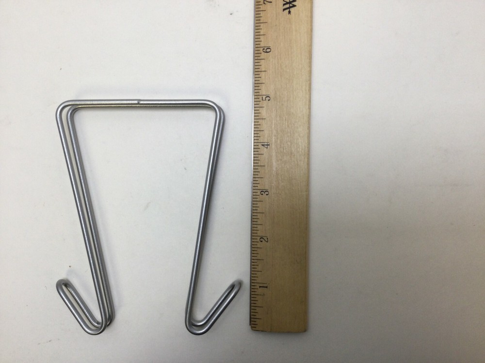 Lorell Double-Sided Hook for Industrial Wire Shelving, Silver, Pack of 2 Hooks