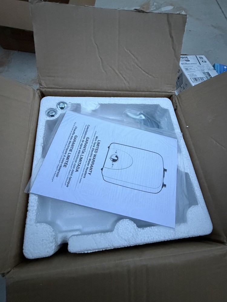 Rheem XE01MT06U0 Mini-Tank Electric Water Heater 1.5 Gal Compact Gray 120V