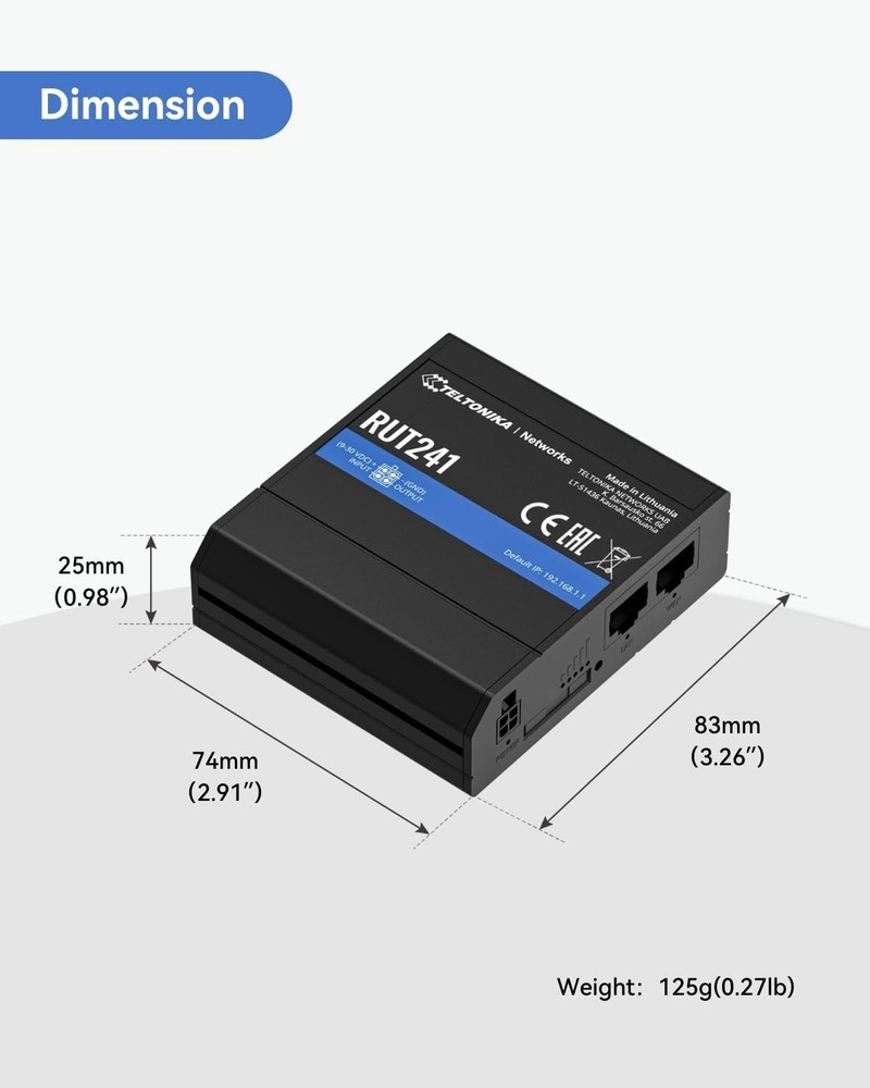 Teltonika RUT241098000 Network