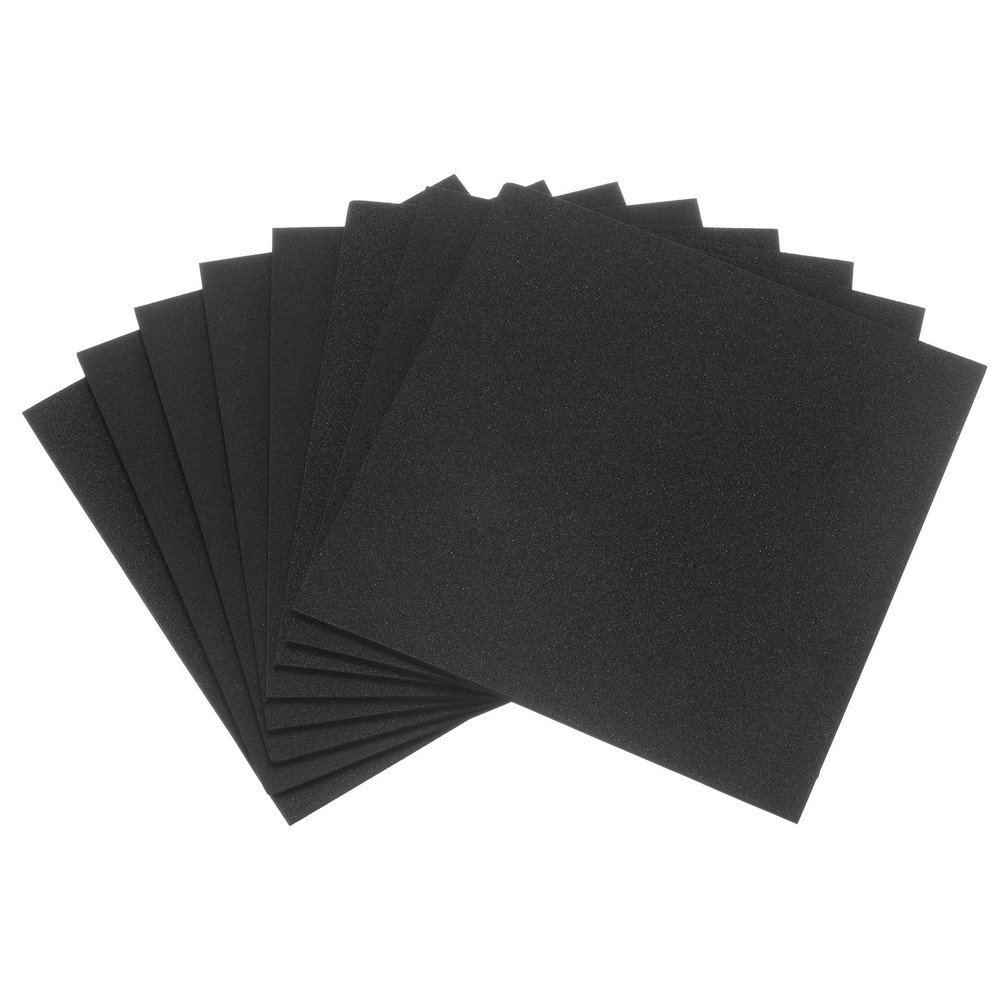 8pcs Rubber Padding Sheets 1/8" Thick x 6" Long Square Neoprene Foam Sheet