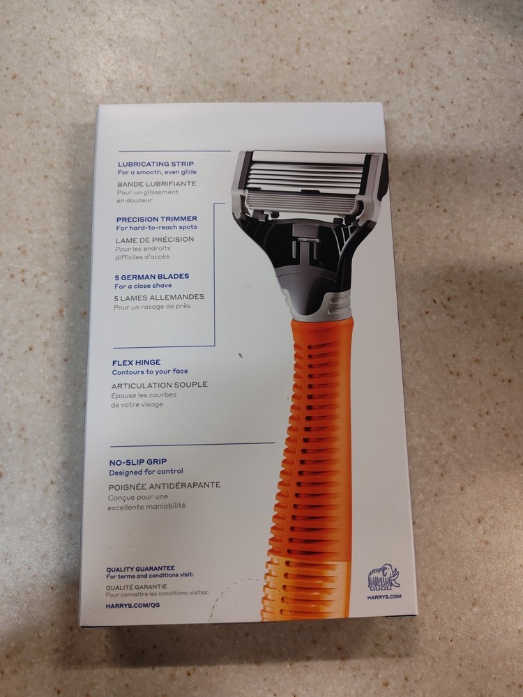 Harry's 5 Blade Men's Razor Set - Bright Orange