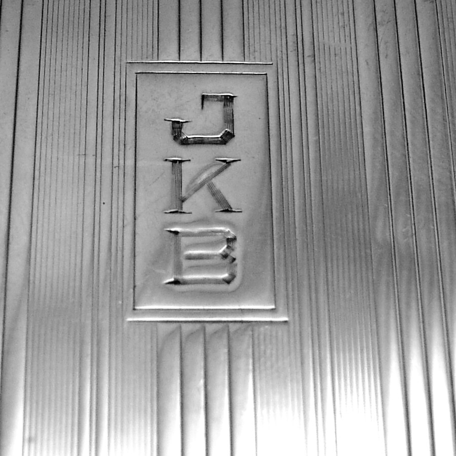Cigarette Case Sterling Silver Spaulding Gorham 1930 Mono JKB