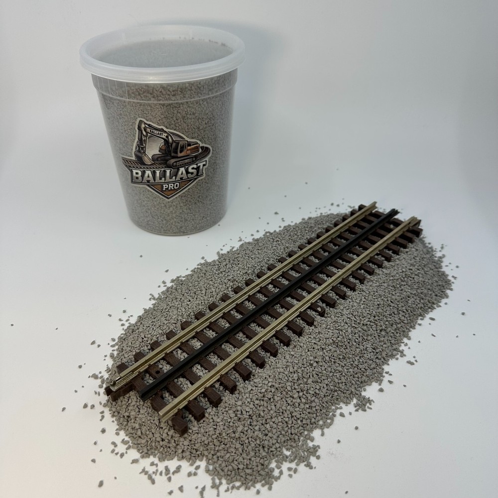 DIECAST CONSTRUCTION MODEL DIORAMA - LIGHT GRAY LIMESTONE GRAVEL MEDIUM BALLAST