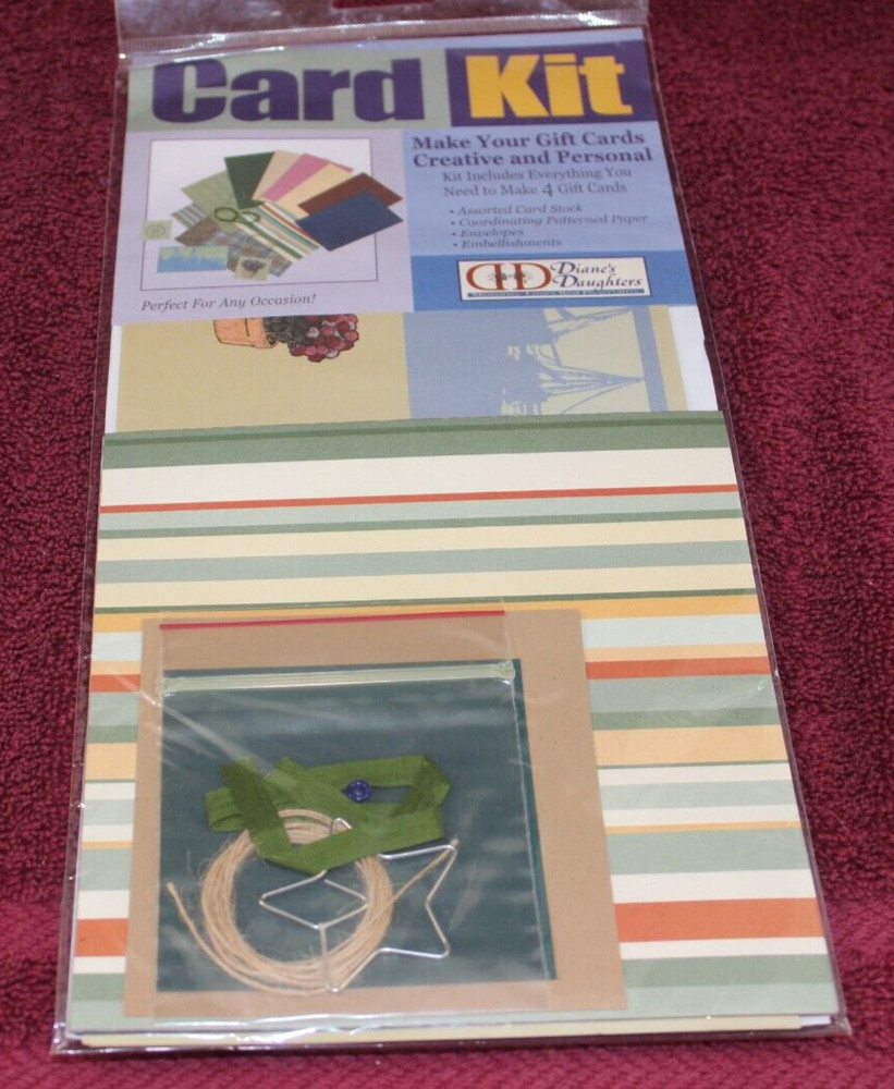 Makes 4 Gift Cards - Diane's Daughters Card Making Kit