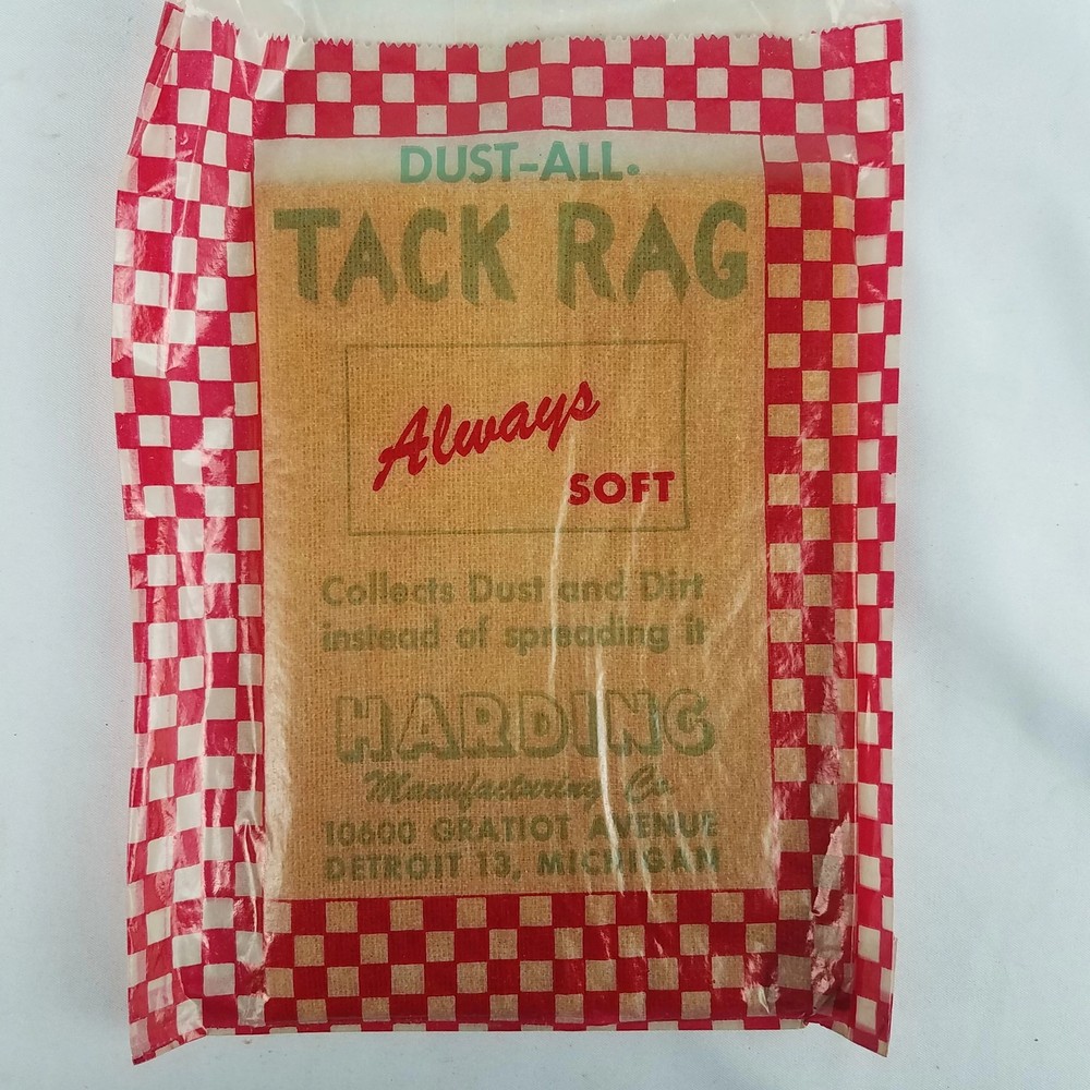 Vintage Dust-All Tack Rag HARDING MFG NOS