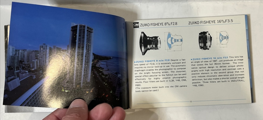 Olympus OM System - Zuiko Lenses Group Instructions Owners Users Manual