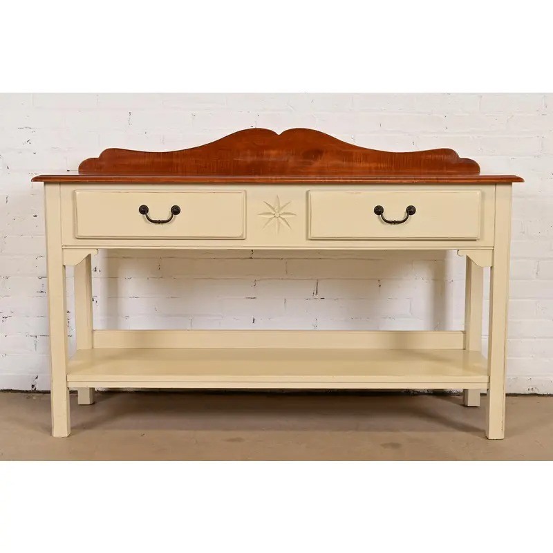Ethan Allen American Colonial Maple Sideboard Buffet Server or Console Table