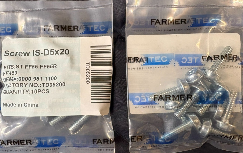 10 Pack  Screw D5x20MM For Stihl Chainsaws 0000 951 1100