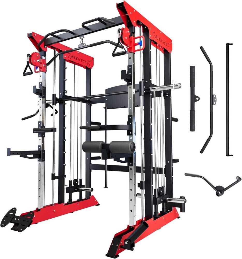 3600LBS Power Cage Exercise Machine Versatile Power Rack With Cable Crossover