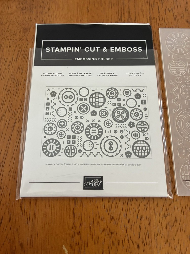 Stampin' Up! Button Button Embossing Folder