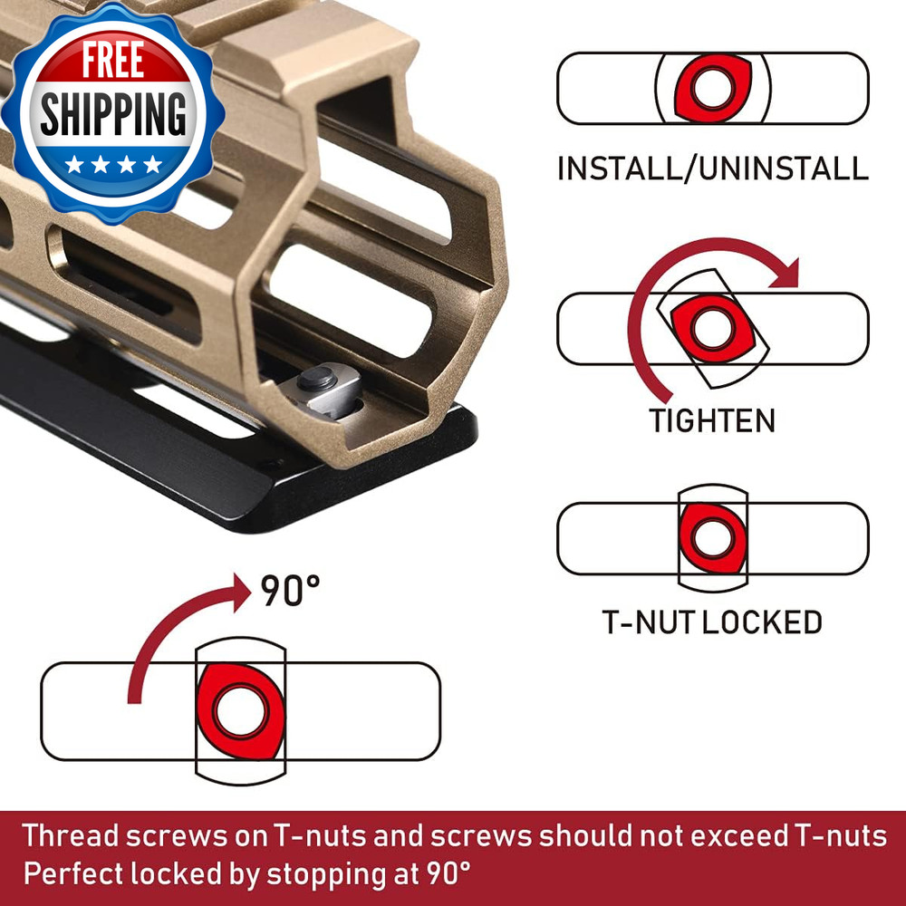 Arca Dovetail Rail for M-LOK System – Quick-Release Tripod Mount Adapter | Compa