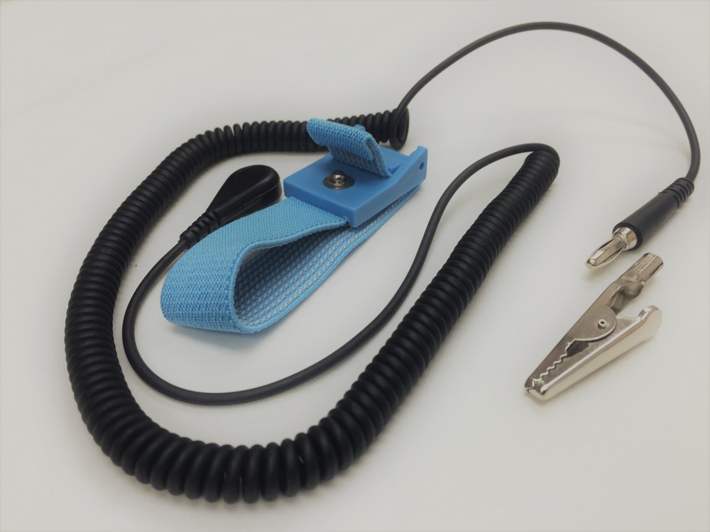 10 Anti Static Adjustable ESD Fabric Wrist Strap -10ft