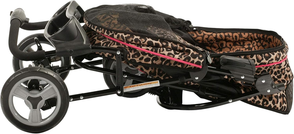 Promenade Pet Stroller, Cheetah Brown