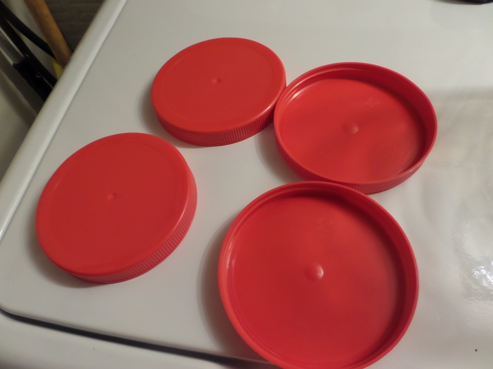 Solid Lid once used. For One Gallon Wide Mouth Glass Jar